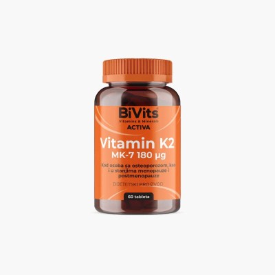 Bivits activa Vitamin K2 MK-7 180µg a 60 tableta