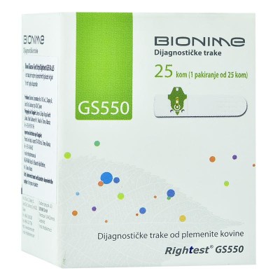 Rightest bionime trake za mjerenje glukoze u krvi A25