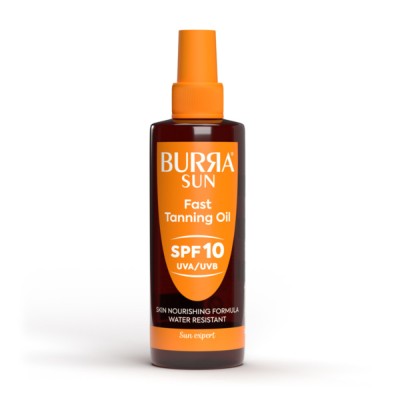 Burra Sun Fast Tanning Oil sprej SPF 10