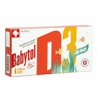 Babytol D3 + DHA kapsule a30