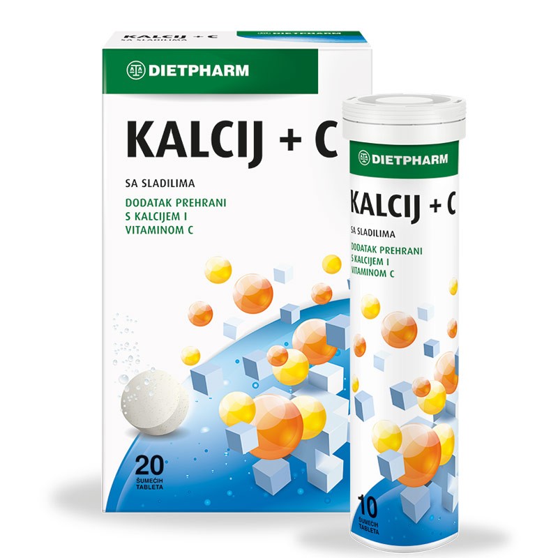 Dietpharm Kalcij c+eff a20