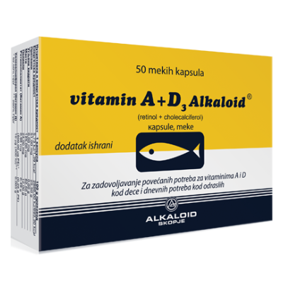 Vitamin A+D3 cps A50