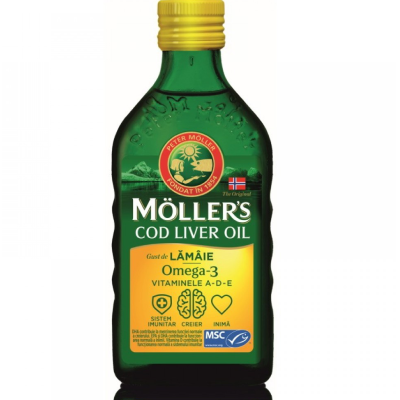 Moller´s tran Omega-3 jabuka 250ml