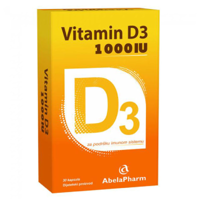 Abela Vitamin D3 1000iu a 30