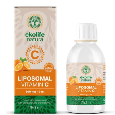 Ekolife Liposomalni Vitamin C 250ml - narandža