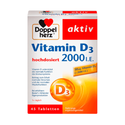 DH aktiv Vitamin D3  2000 I.U. 45 tbl