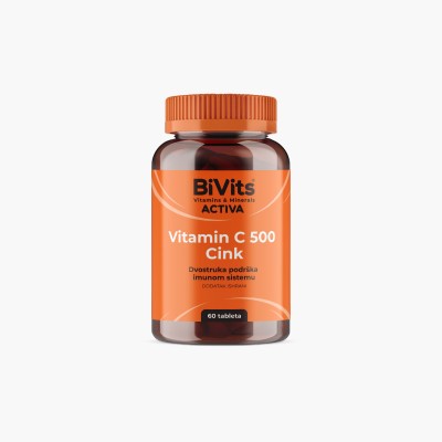 Bivits activa Vitamin C 500 i Cink a 60 tableta