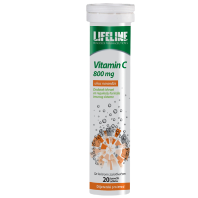 Vitamin C  800 mg sa bioflavonoidima a 20 šumećih tableta